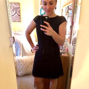 Jcrew Floral Laser Cut Dress